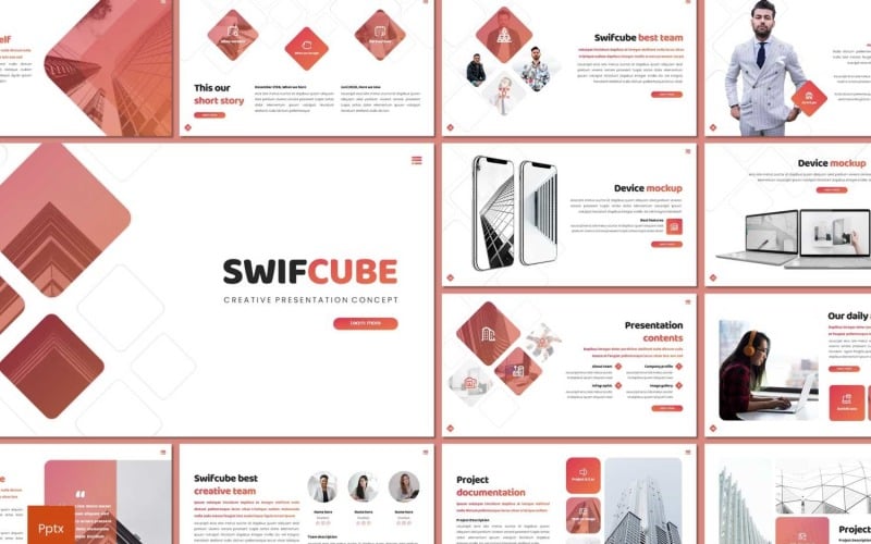swiftcube powerpoint template original