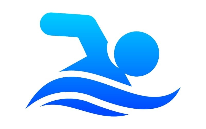 swimming logo swimmer logo original