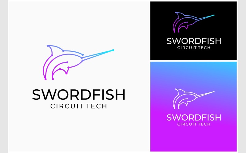 swordfish circuit technology logo original