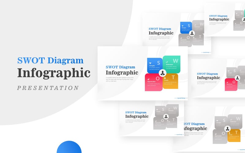 swot analysis layout infographic powerpoint template original
