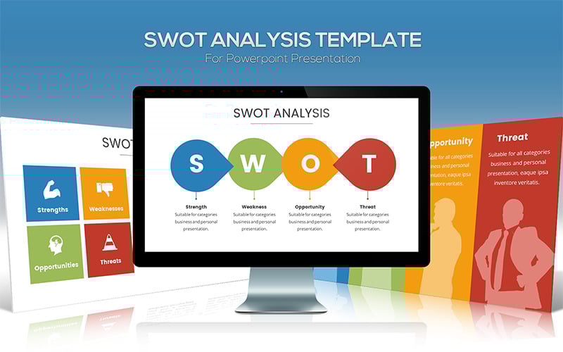 swot analysis powerpoint template original