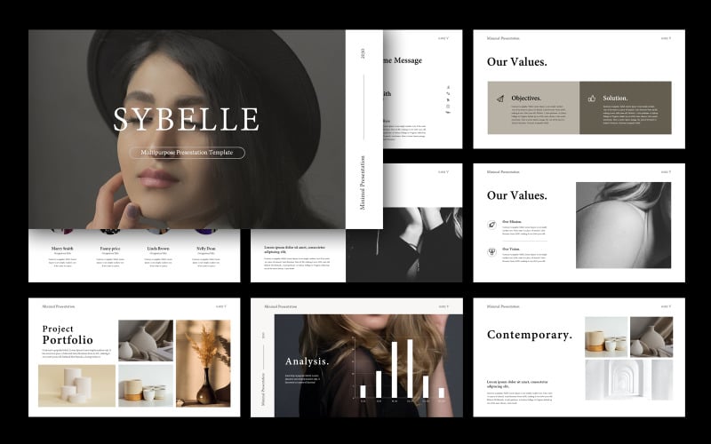 sybelle powerpoint presentation template original