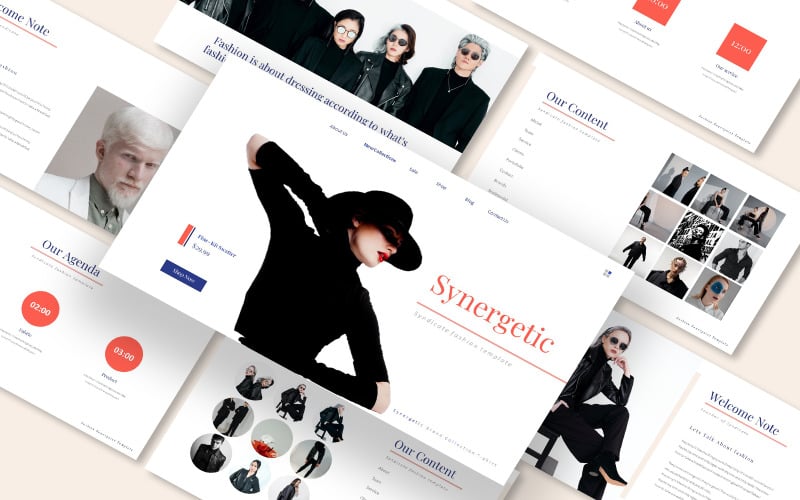 synergetic fashion powerpoint template original