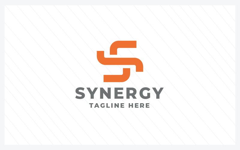 synergy work letter s pro logo template original