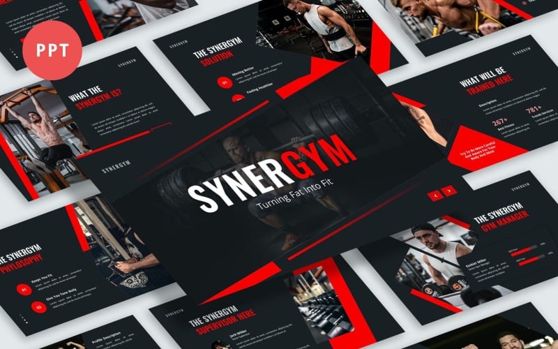 synergym presentation powerpoint template original