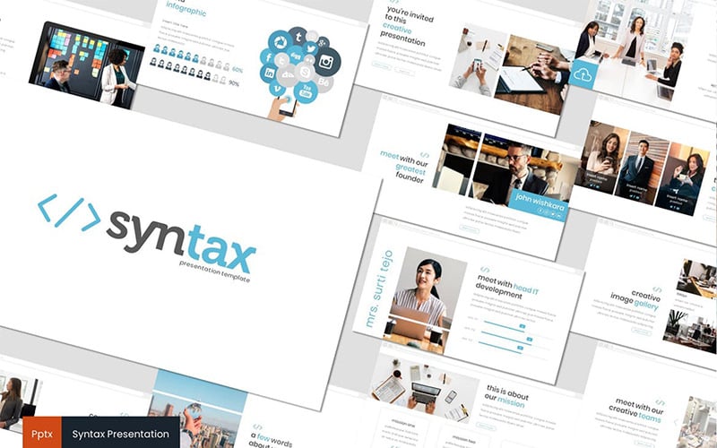syntax powerpoint template original