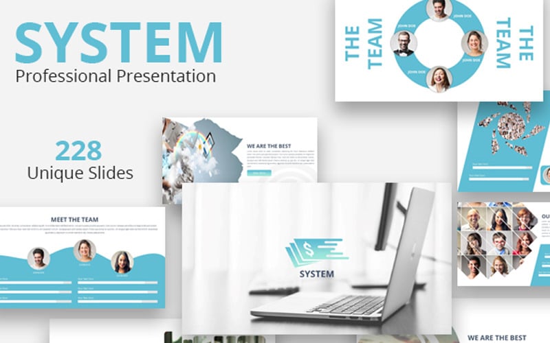 system powerpoint template original
