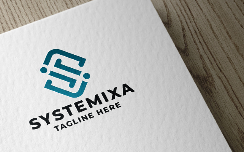 systemixa letter s pro logo template original