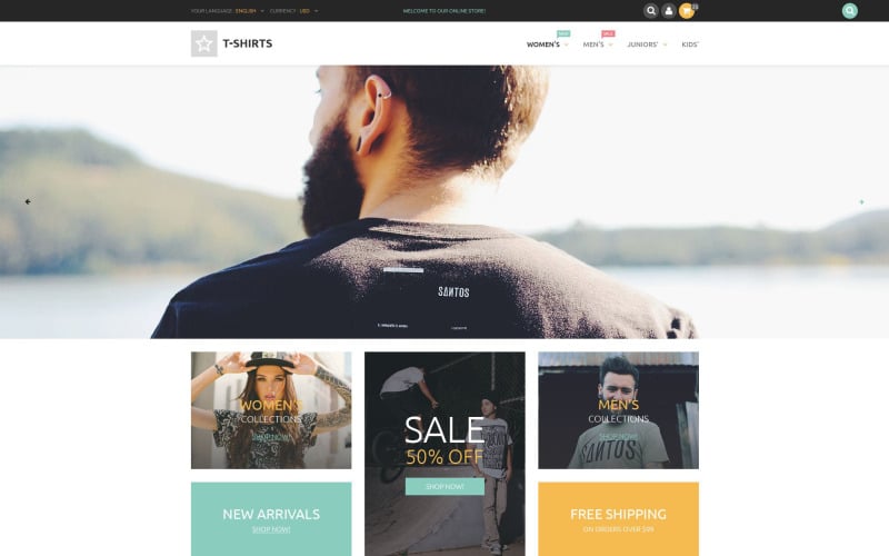 t shirts prestashop theme original