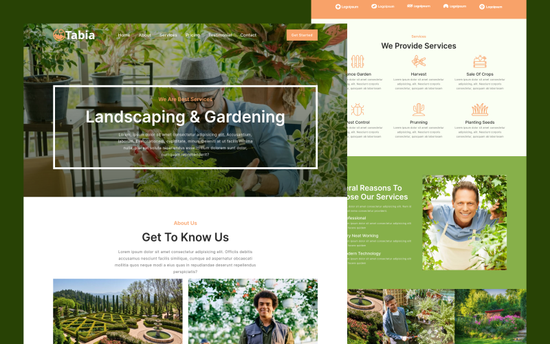 tabia landscaping amp gardening landing page template original
