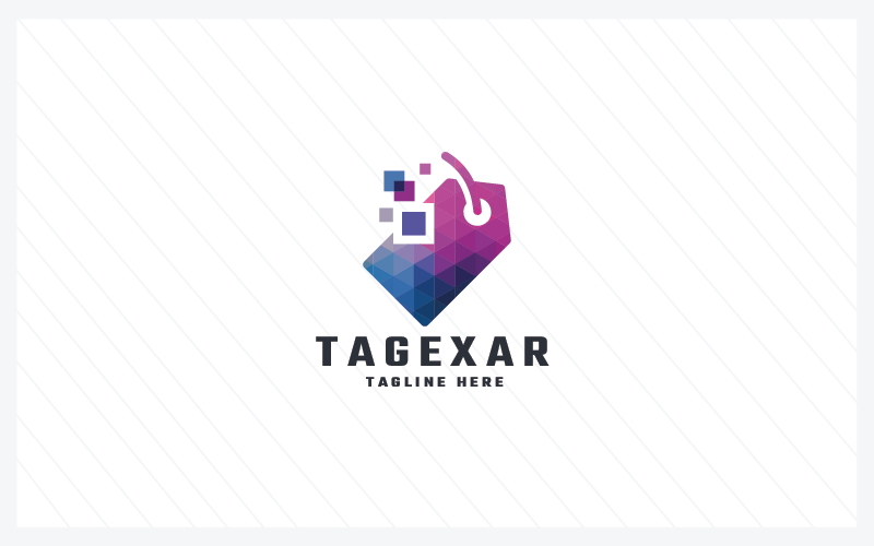 tagexar shopping pro logo template original