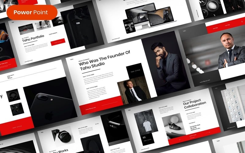 tahu busines powerpoint template original