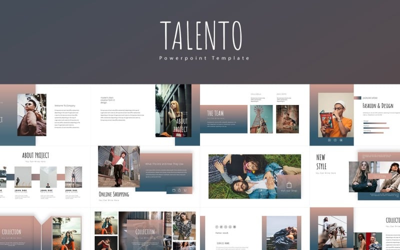 talento presentation powerpoint template original