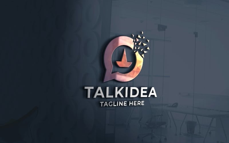 talk idea logo pro template original