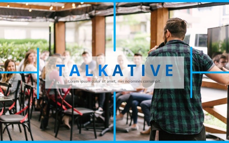 talkative elite business powerpoint template original