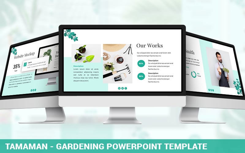 tamaman gardening powerpoint template original