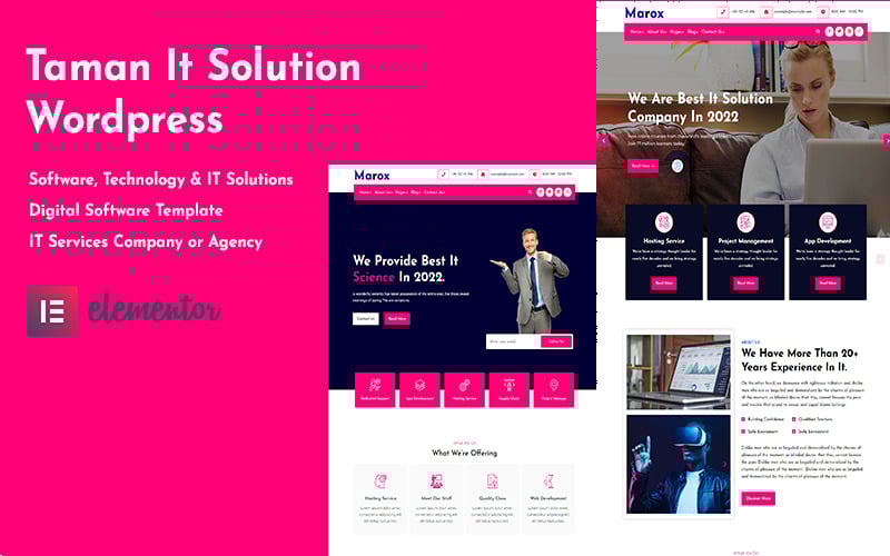 taman technology and it solutions theme original