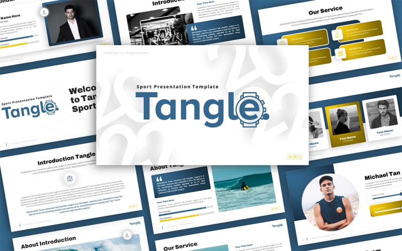 tangle sport multipurpose powerpoint presentation template original