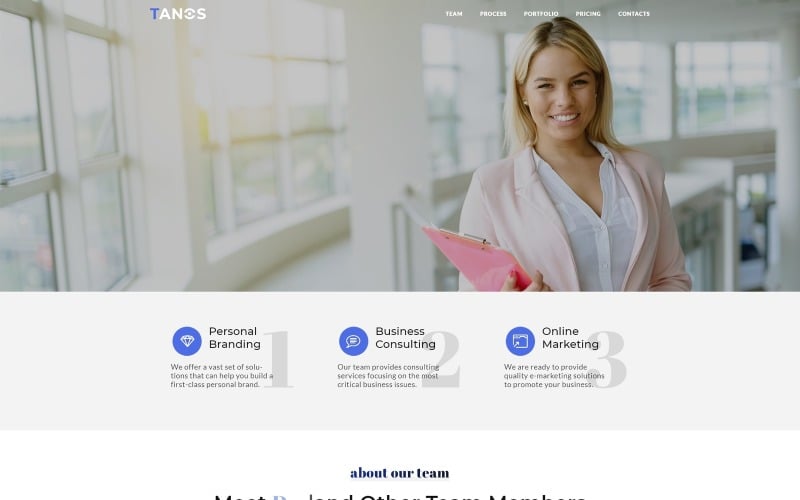 tanos business responsive html landing page template original
