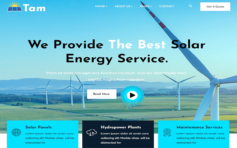 tapma ecology amp solar energy wordpress theme original