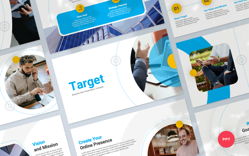 target business plan presentation powerpoint template original