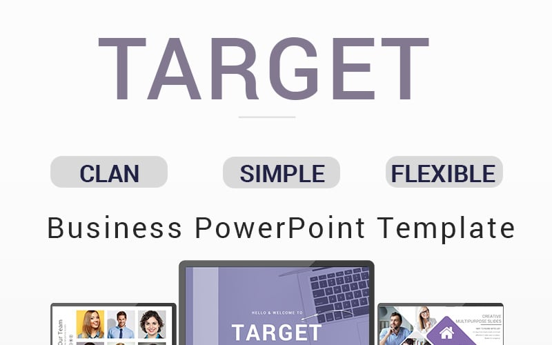 target presentation powerpoint template original