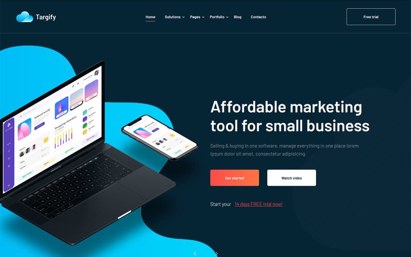 targify marketing automation saas wordpress theme original