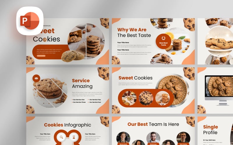 tasty cookies powerpoint template original
