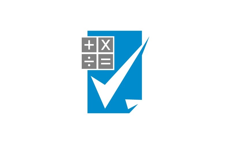 tax report solution logo template original
