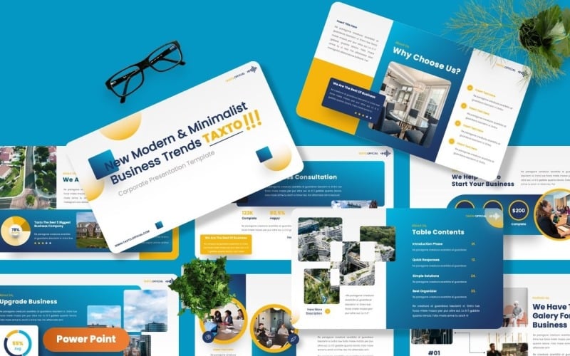 taxto corporate powerpoint template original