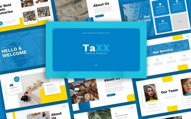 taxx finance presentation powerpoint template original