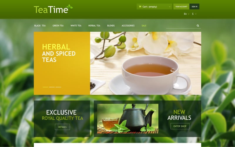 tea store prestashop theme original