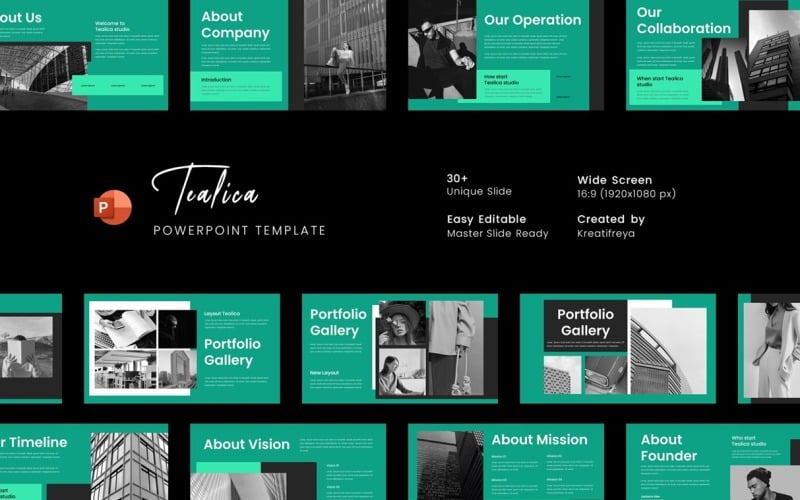 tealica powerpoint template original