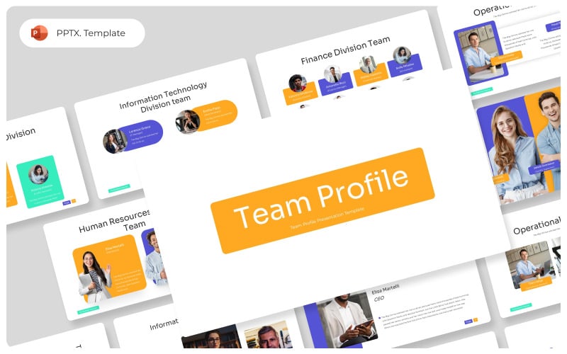 team profile powerpoint presentation template original