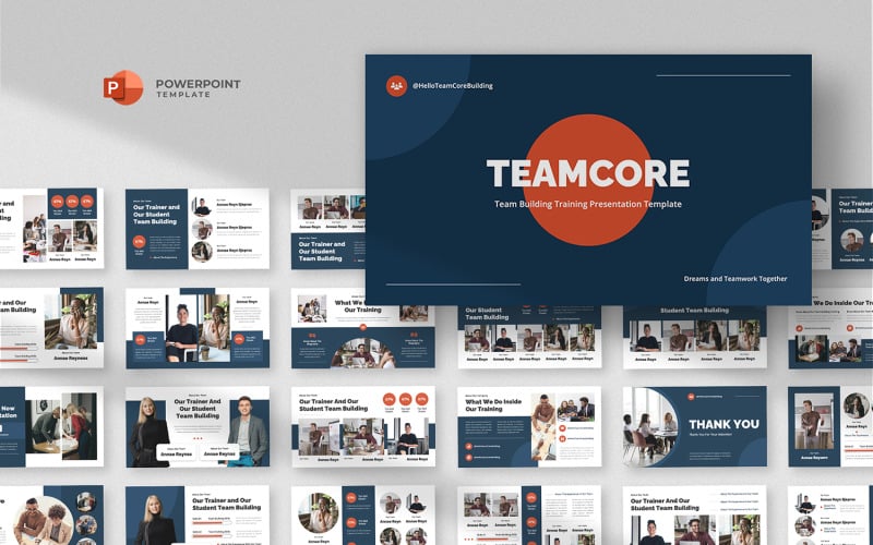 teamcore team building amp training powerpoint template original