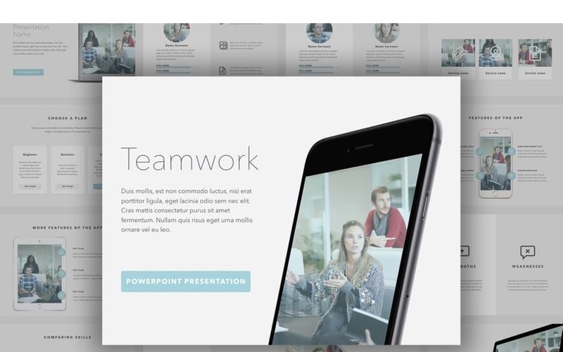 teamwork powerpoint template original