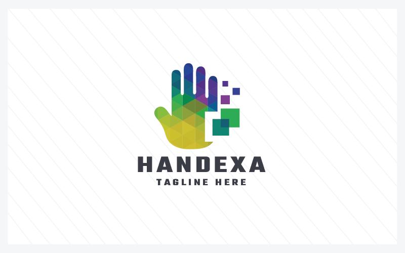 tech hand pro logo template original