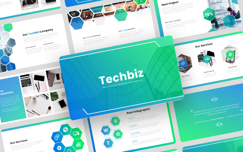 techbiz multipurpose business powerpoint template original
