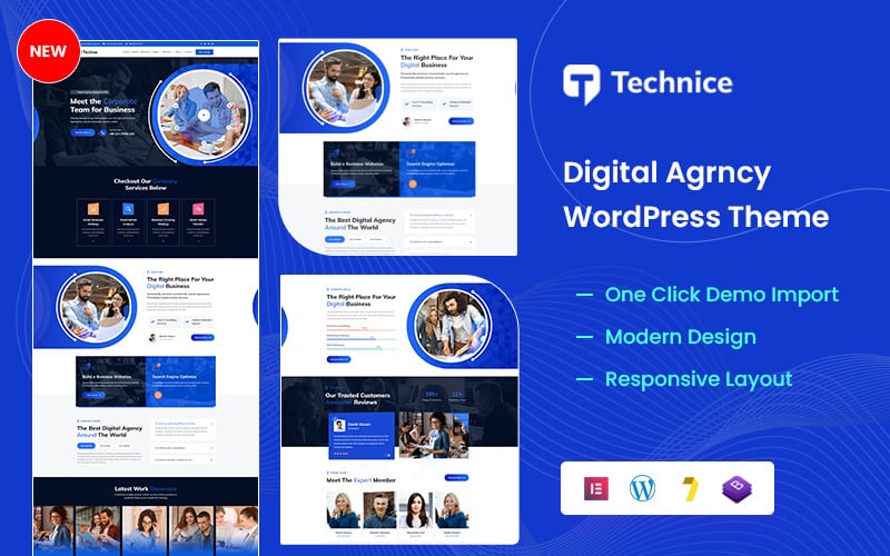 technice digital agency wordpress theme original