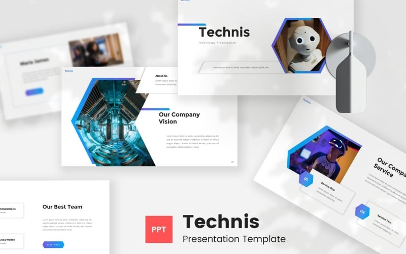 technis technology powerpoint template original