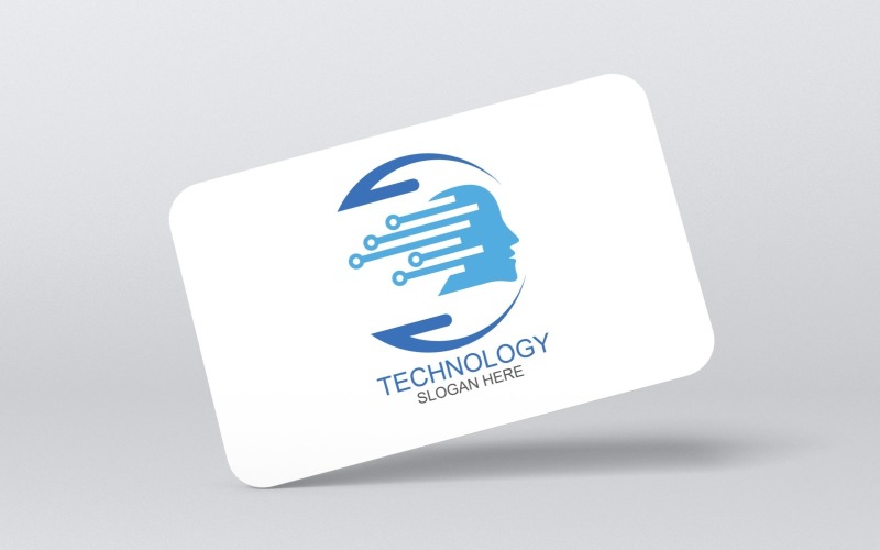 technology it company logo templates original