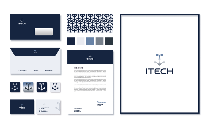 technology logo template digital agency branding original
