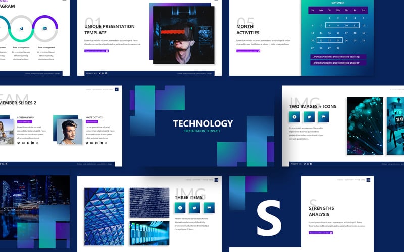 technology powerpoint presentation template powerpoint template original
