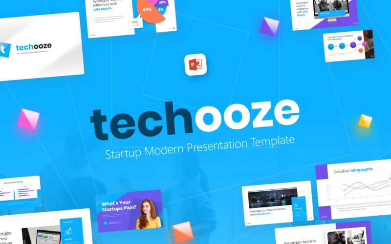 techooze startup modern powerpoint template original