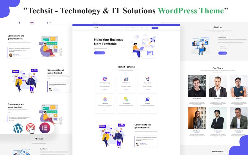 techsit technology and agency it wordpress theme original