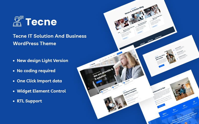 tecne it solution and business wordpress theme original