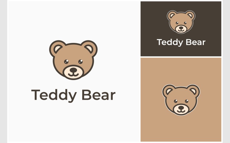 teddy bear cute illustration logo original