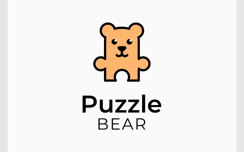 teddy bear puzzle jigsaw logo original