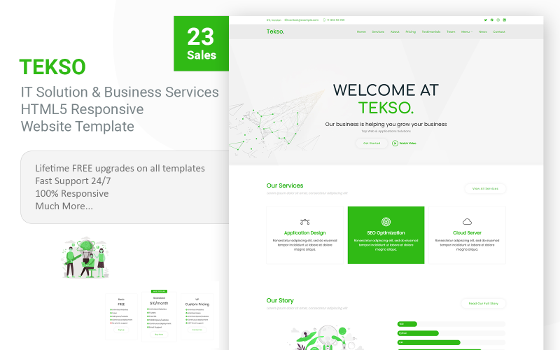 tekso it solutions amp business services responsive landing page template original