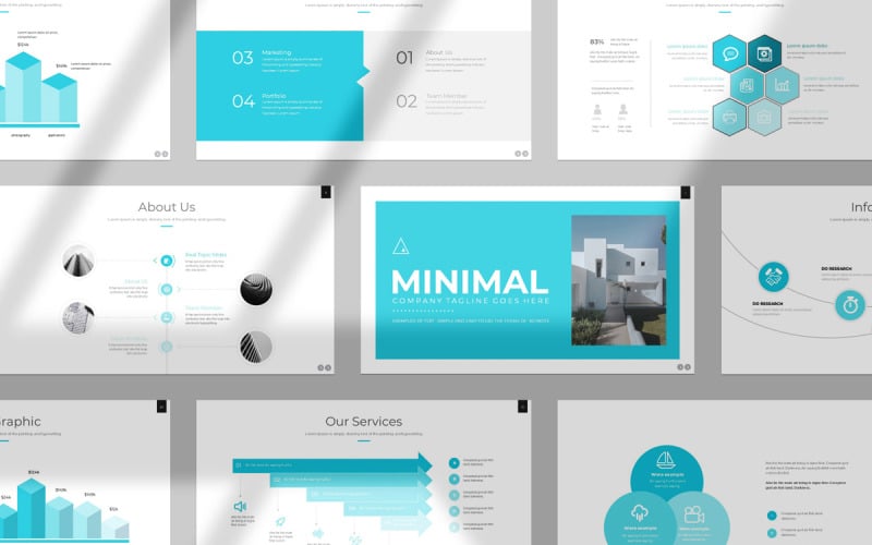 template minimal powerpoint presentation original